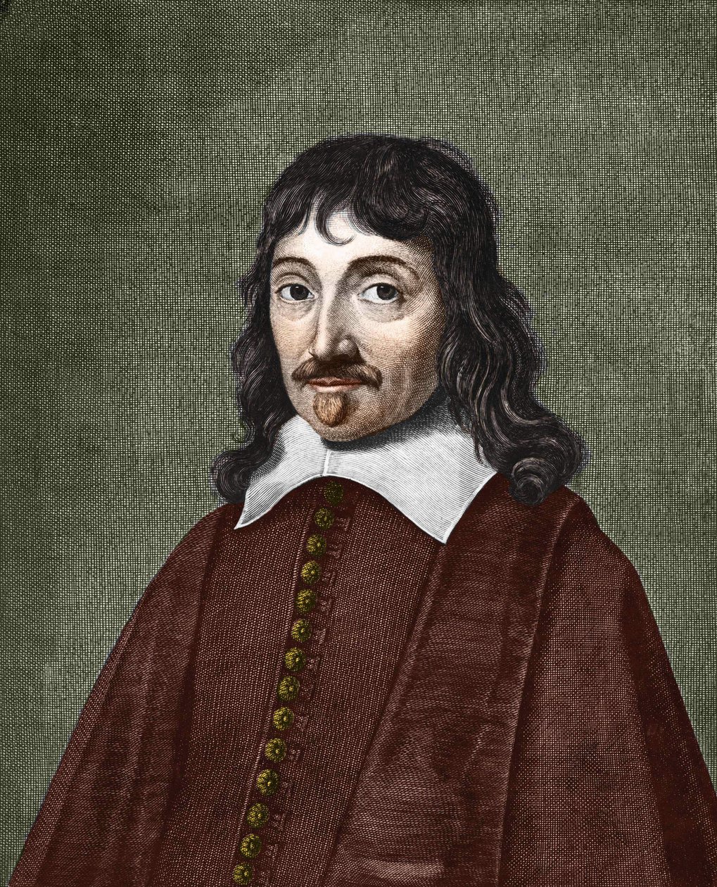 Portræt af Rene Descartes. 1596-1650 af Anonymous Anonymous