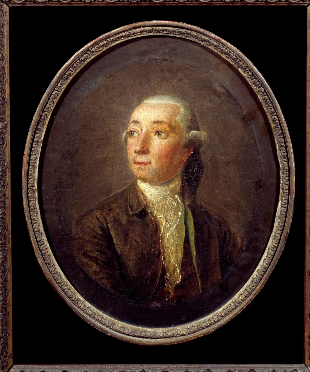 Portræt af Restif de La Bretonne (1734-1806) fransk forfatter. Anonymt maleri. Privat samling. af Anonymous Anonymous