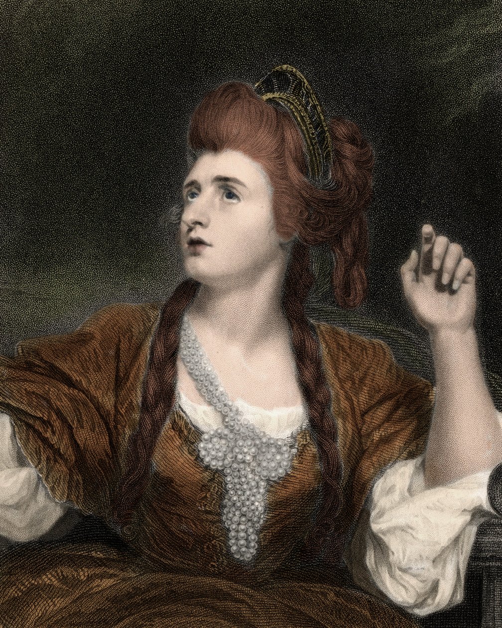 Portræt af Sarah Siddons af Anonymous Anonymous