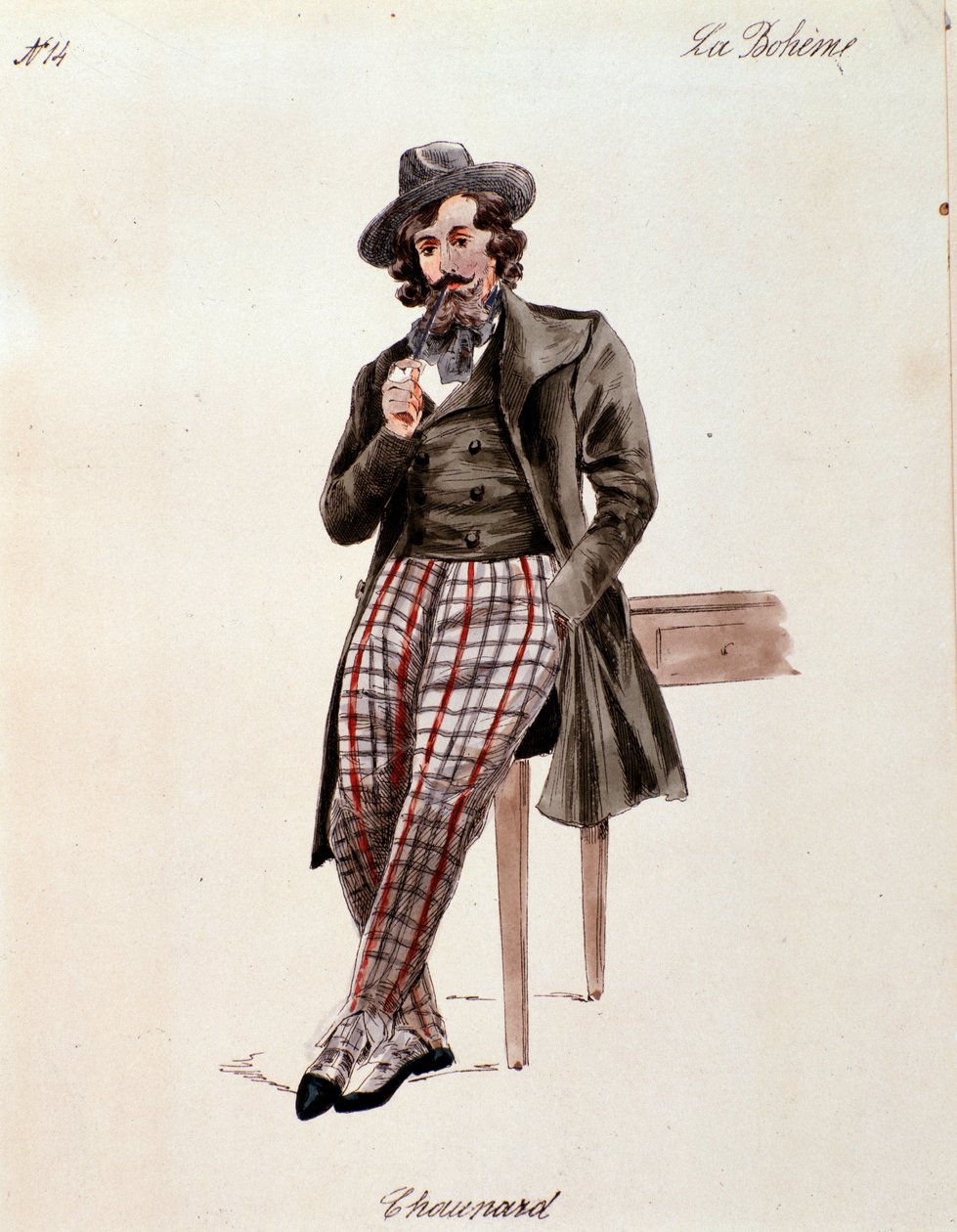 Portræt af Schaunard, fra La boheme af Puccini (1892-1895) af Anonymous Anonymous