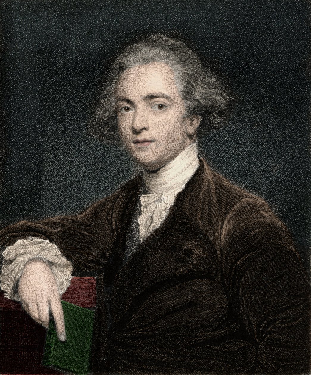 Portræt af Sir William Jones (1746-1794), engelsk lingvist - Sir William Jones 1746-1794 - engelsk filolog af Anonymous Anonymous