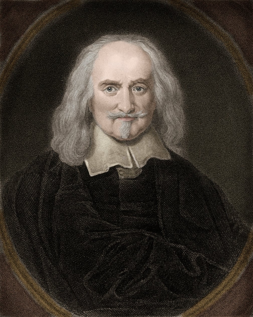 Portræt af Thomas Hobbes (1588-1679) engelsk filosof - Thomas Hobbes 1588-1679 engelsk filosof og politisk teoretiker af Anonymous Anonymous