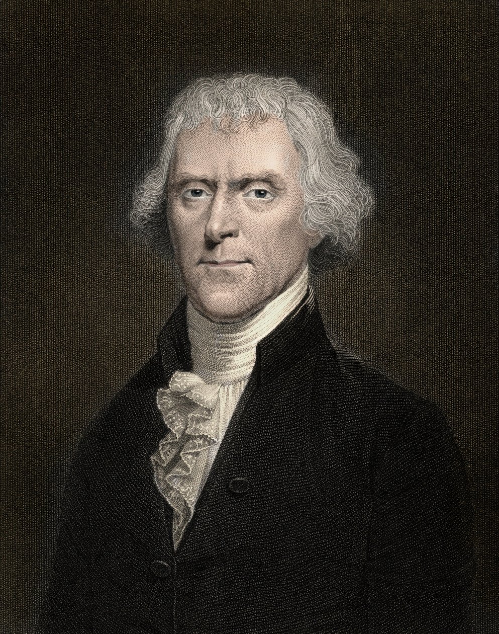 Portræt af Thomas Jefferson (1743-1826) USA