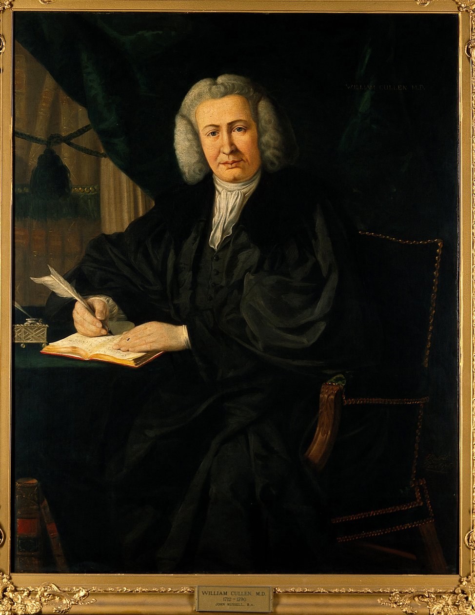 Portræt af William Cullen (1710-1790), Anonym. Olie på lærred, anden halvdel af 1700-tallet, privat samling af Anonymous Anonymous