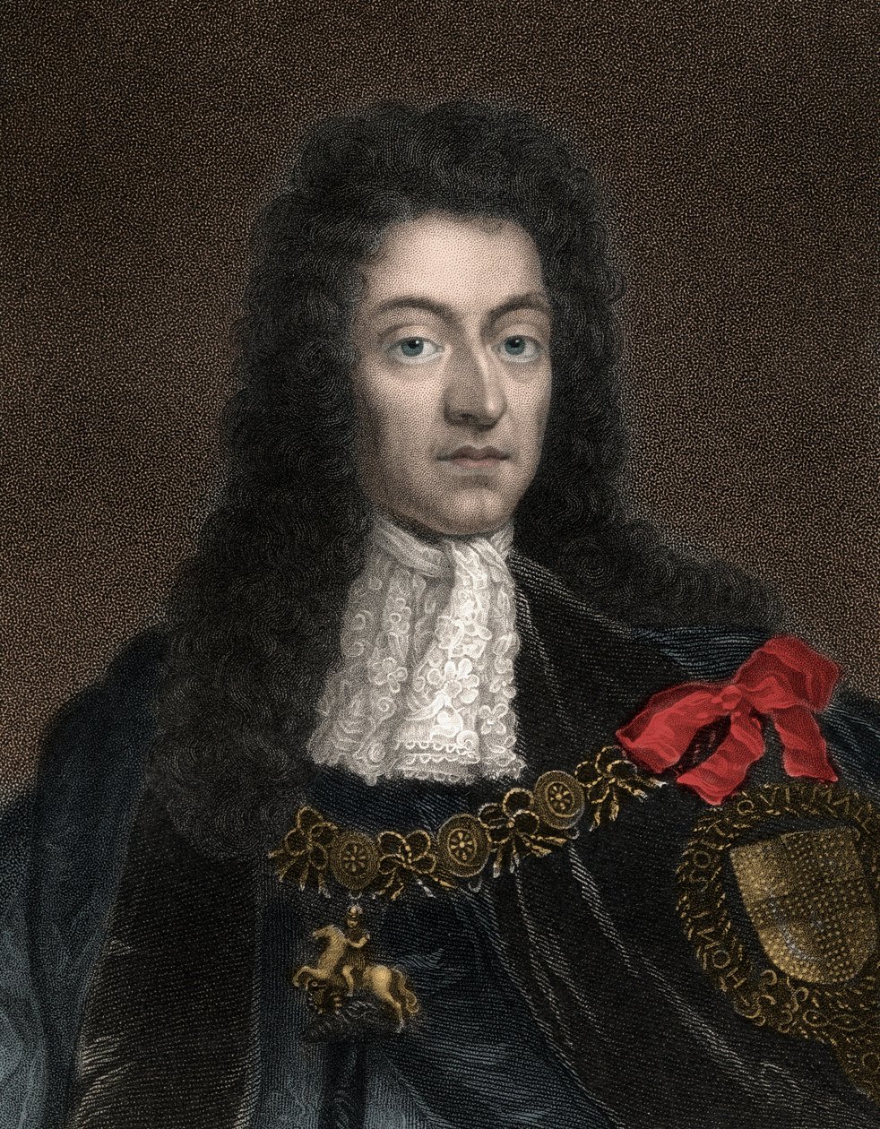 Portræt af Vilhelm III, Prins af Orange (1650 -1702), også kendt som Kong Vilhelm III af England, Vilhelm II af Skotland og Irland - Kong Vilhelm III, Portræt af Vilhelm af Orange (1650-1702) af Anonymous Anonymous