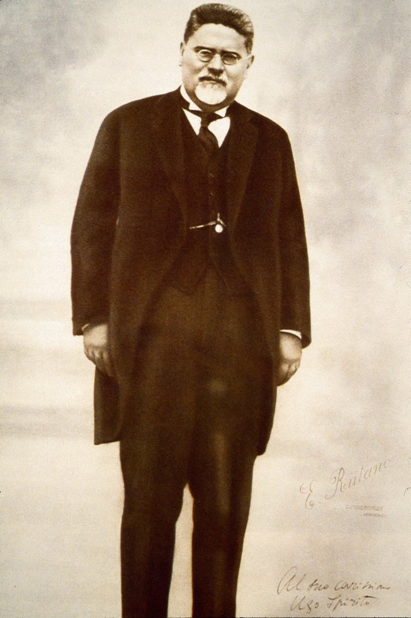 Portræt af den italienske filosof Giovanni Gentile (s/h foto) af Anonymous Anonymous