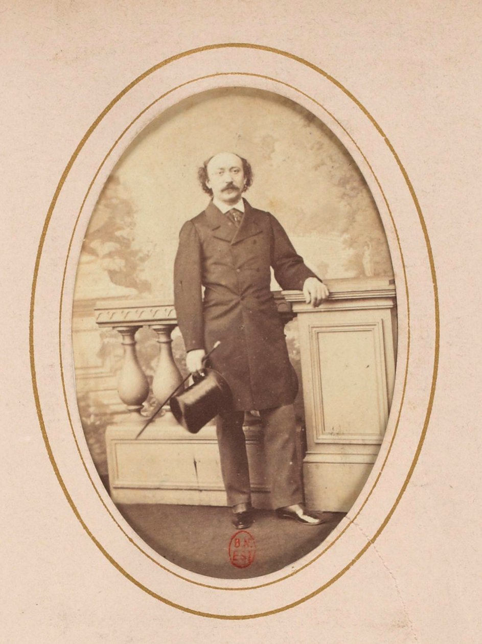 Portræt af komponisten Luigi Arditi (1822-1903), Anonym . Albumin foto. Privat samling af Anonymous Anonymous