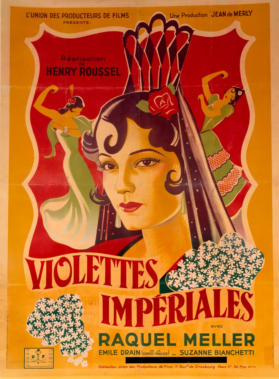 Plakat til filmen "Violettes imperiales" af Henry Roussel af Anonymous Anonymous