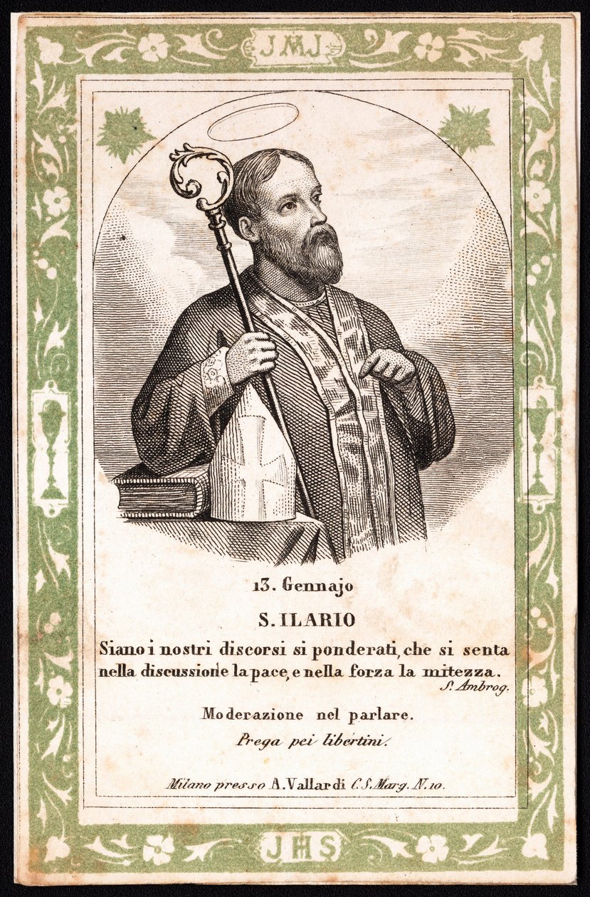 Repræsentation af Saint Hilaire from billede. Postkort. Begyndelsen af det 20. århundrede. Privat samling af Anonymous Anonymous