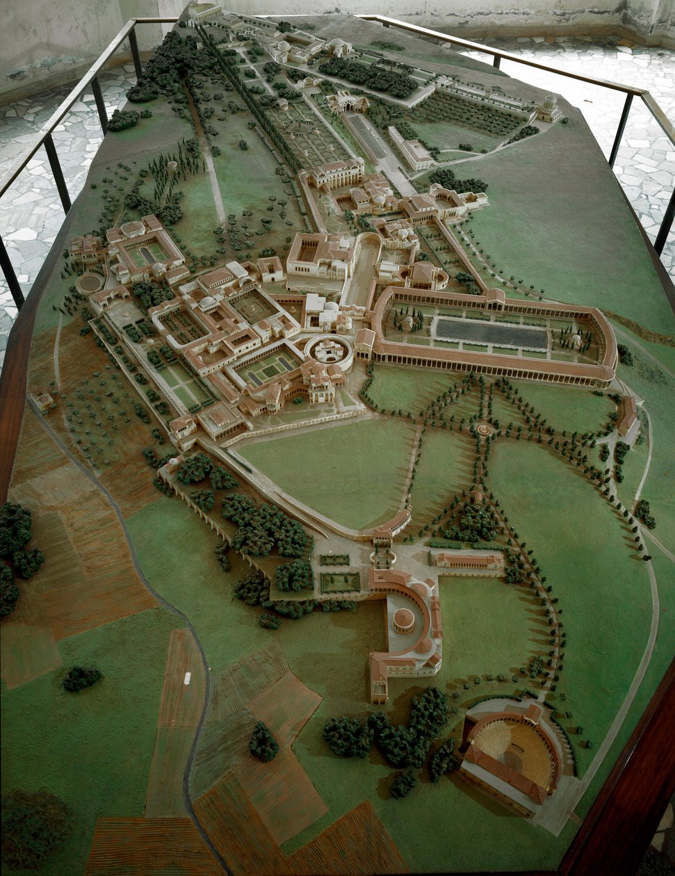 Romersk kunst: reduceret model af Villa Adriana (Hadrian) af Anonymous Anonymous