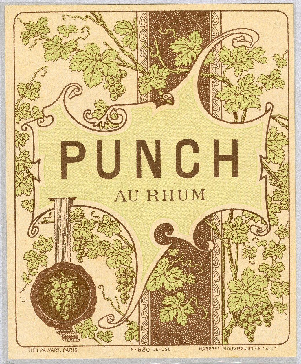 Reklame for rumpunch-alkohol (slutningen af det 19. århundrede) af Anonymous Anonymous