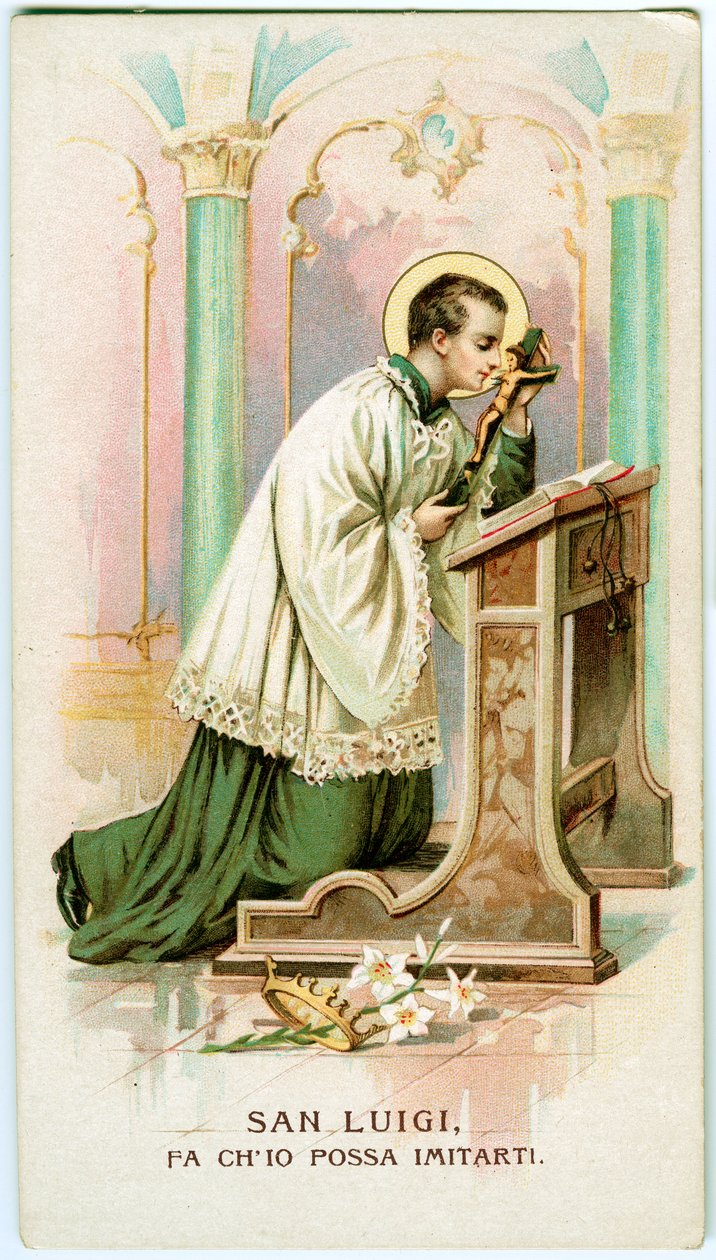 Sankt Aloysius Gonzaga (gravering af Anonymous Anonymous