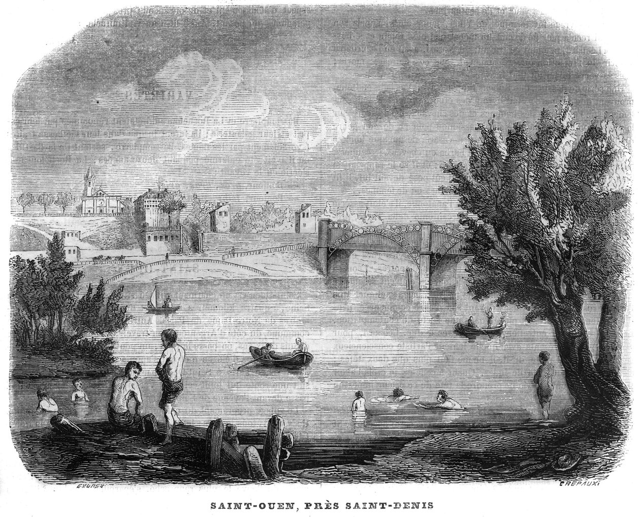 Saint-Owen (ung Saint-Tennis) unge Saint-Tennis (Saint-Tennis) i 1858. af Anonymous Anonymous