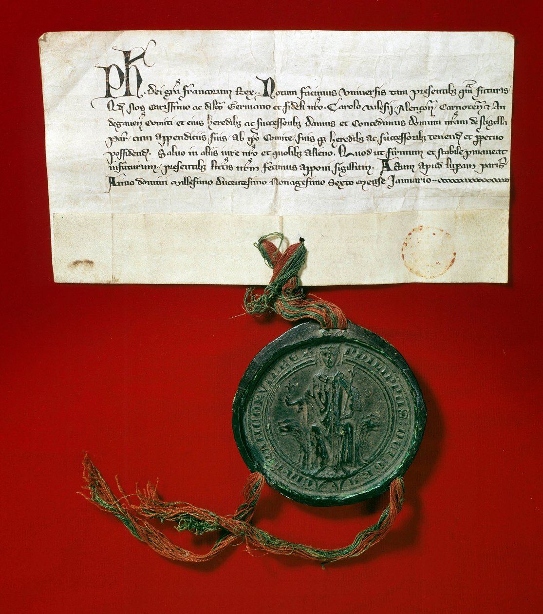 Segl for majestæt kong Philip IV af Frankrig, kendt som Philip den Bel af Anonymous Anonymous