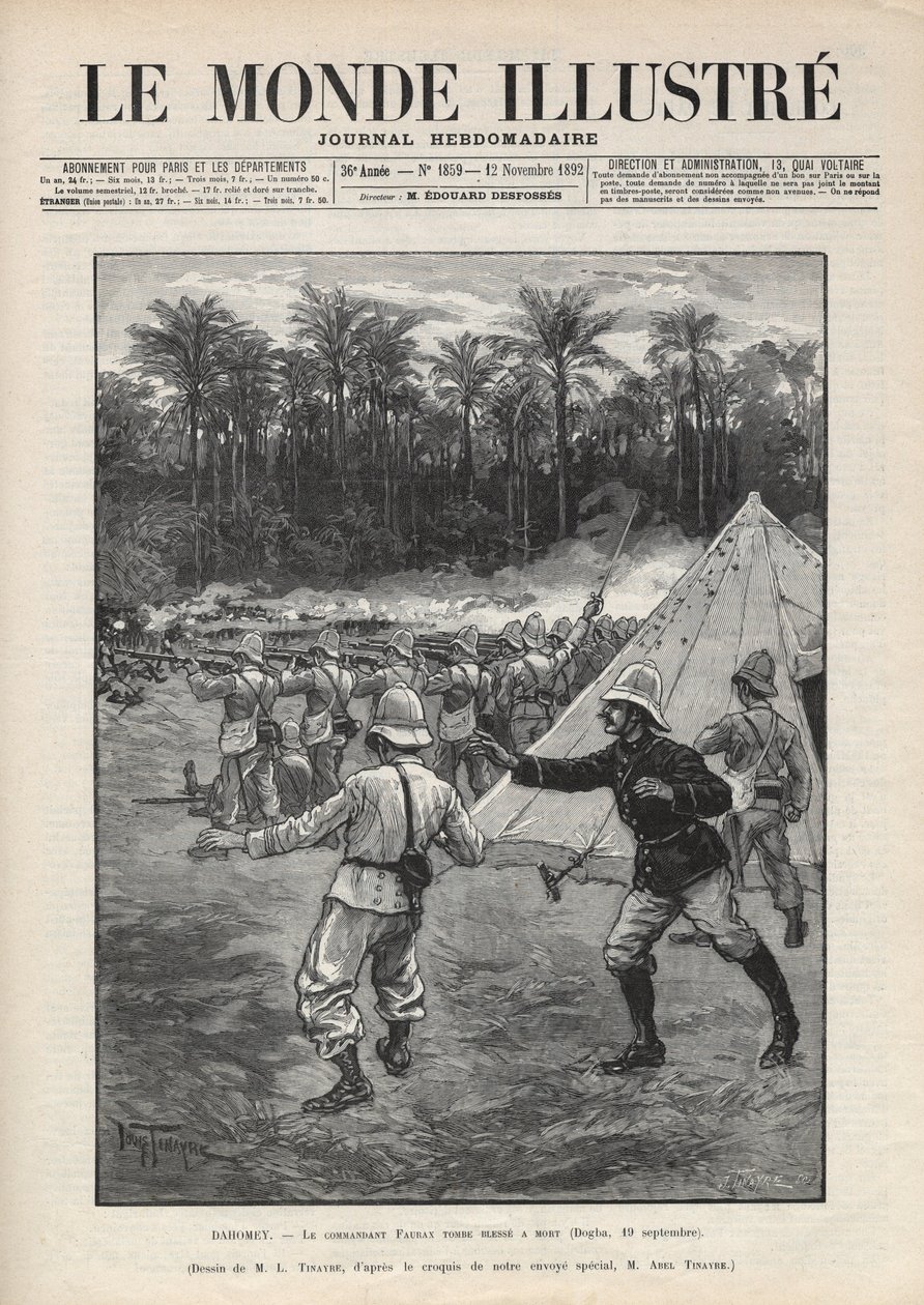 Anden Dahomey-krig (1892-1894): den franske kommandant Faurax