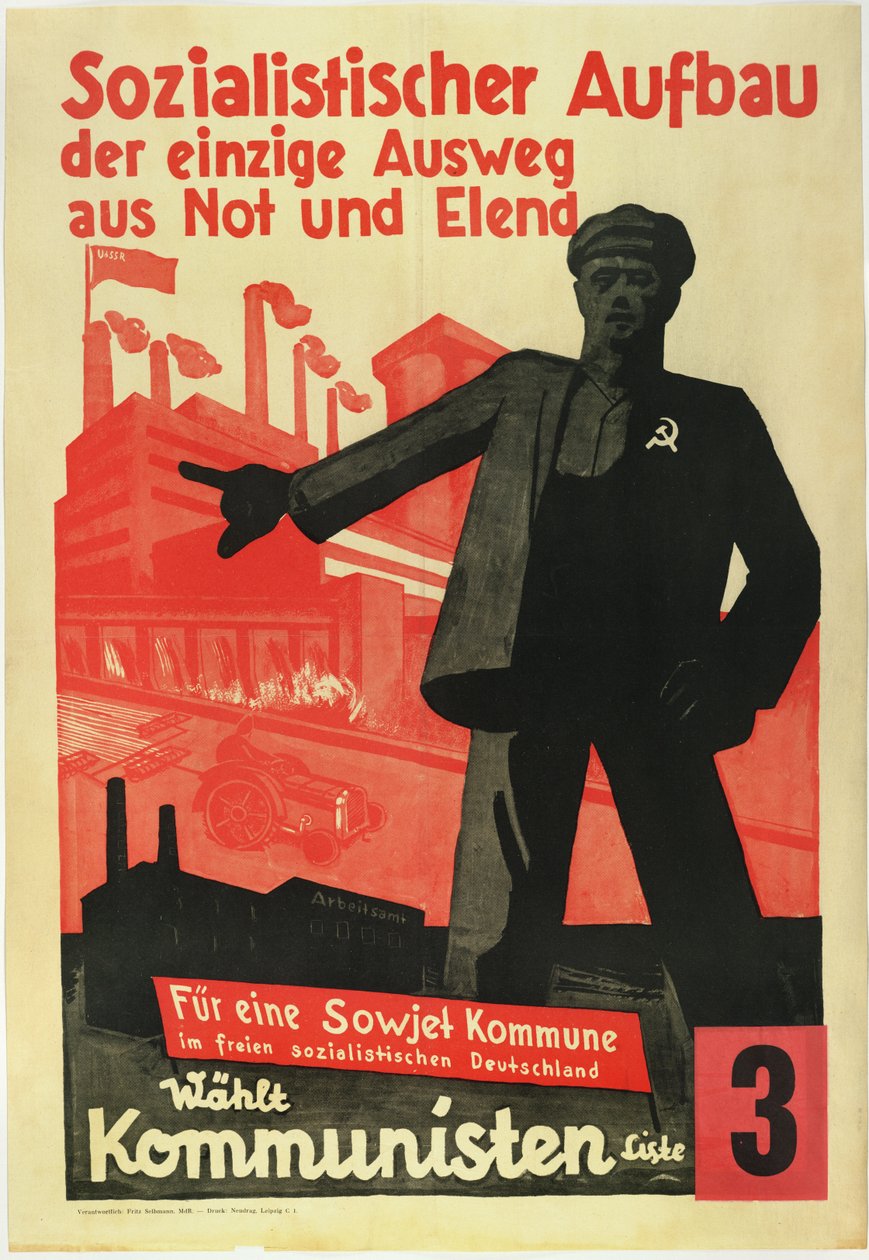 Socialistisk opbygning, den eneste vej ud af fattigdom og strabadser. For en sovjetkommune i et frit socialistisk Tyskland! - Anonym af Anonymous Anonymous