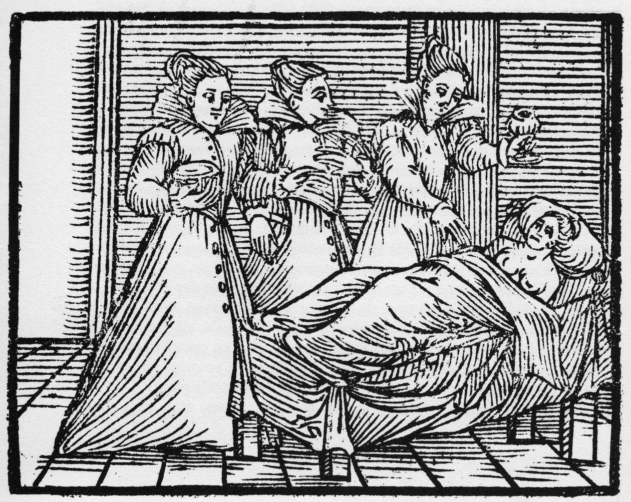 Somnic malefice - "" Compendium Maleficarum"", omhandler hekse, deres ondskab og deres sortileges af Francesco Maria Guazzo eller Guaccio eller Guaccius (15?? -16??) 1608 privatsamling af Anonymous Anonymous