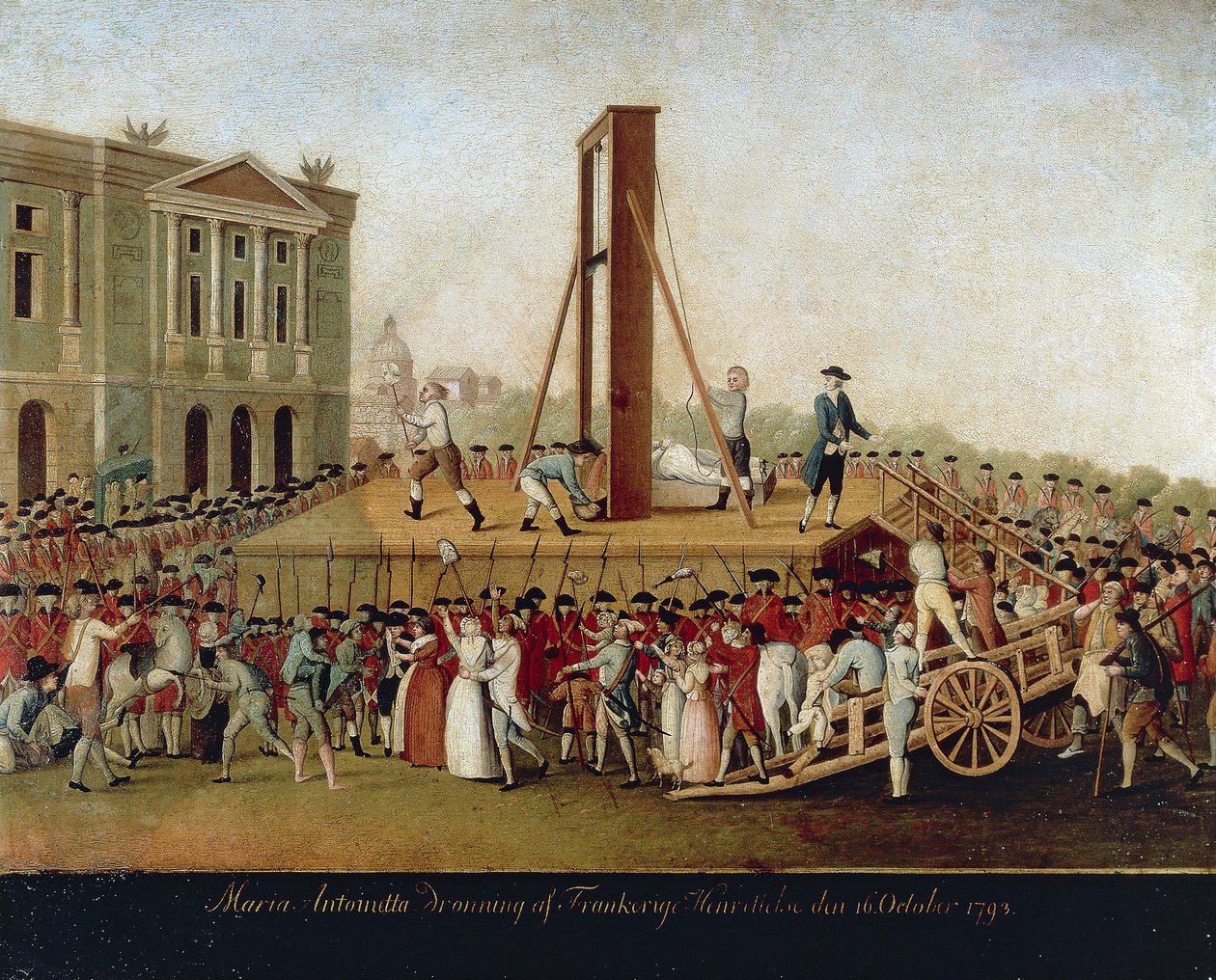 Henrettelsen af Marie Antoinette den 16. oktober af Anonymous Anonymous