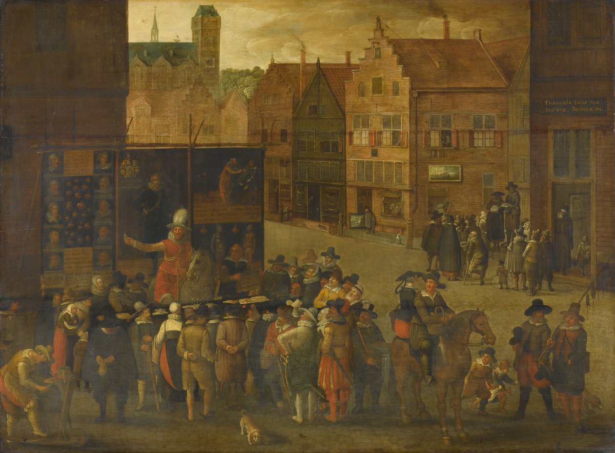 The Quack, ca. 1619-25 (olie på panel) af Anonymous Anonymous