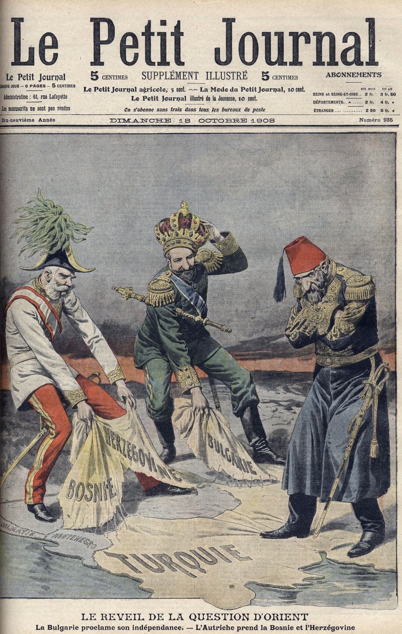 Genopblussen af sagen om orientalske lande og Balkan, forsideillustration fra 