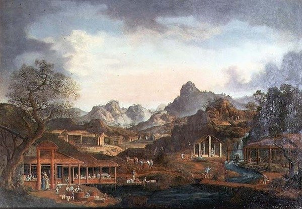 Historien om porcelæn, ca. 1795 af Anonymous Anonymous