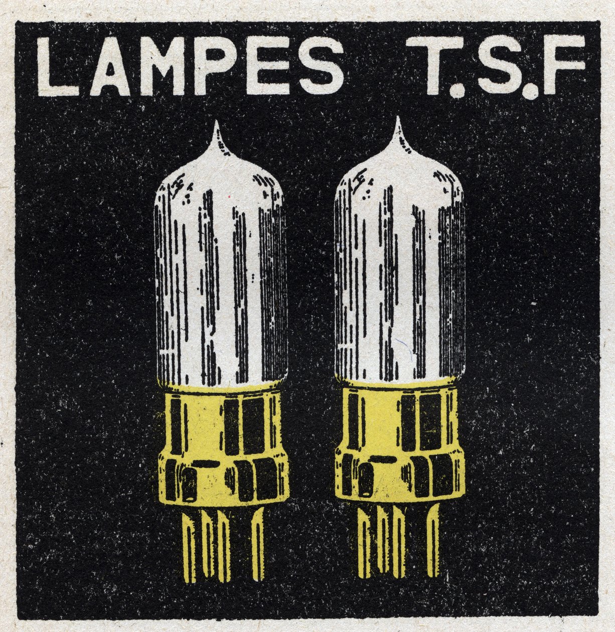 T.S.F.: lamper T.S.F. Anonym illustration af 1925. Privat samling. af Anonymous Anonymous