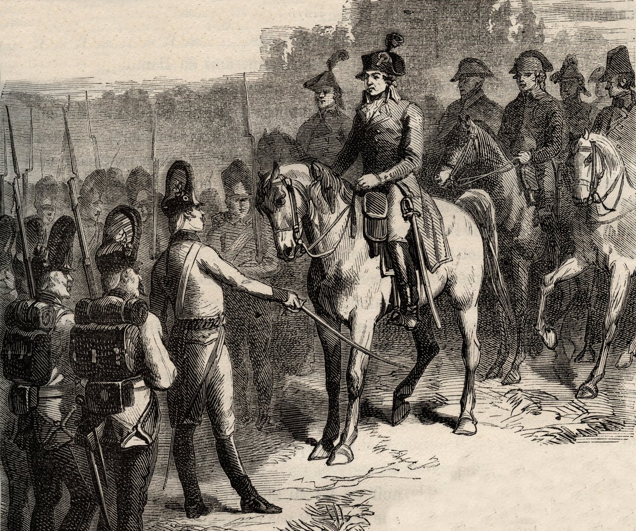 Anholdelsen af ​​Lafayette (Gilbert du Motier, Marquis de La Fayette af Anonymous Anonymous