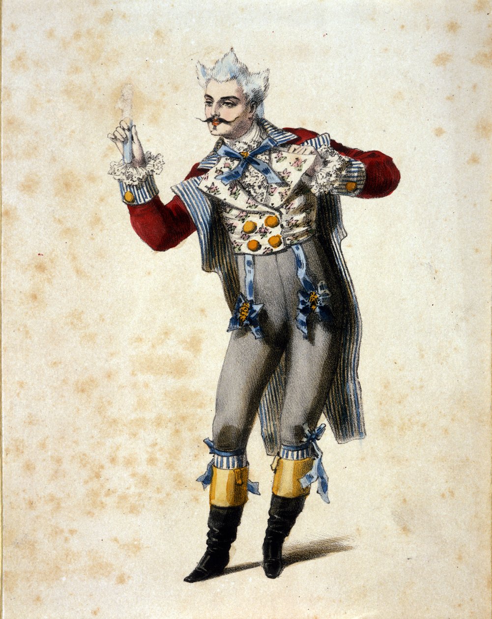 Bassen Giuseppe Frezzolini (1789-1861) fortolker Doctor Dulcamara i operaen "L
