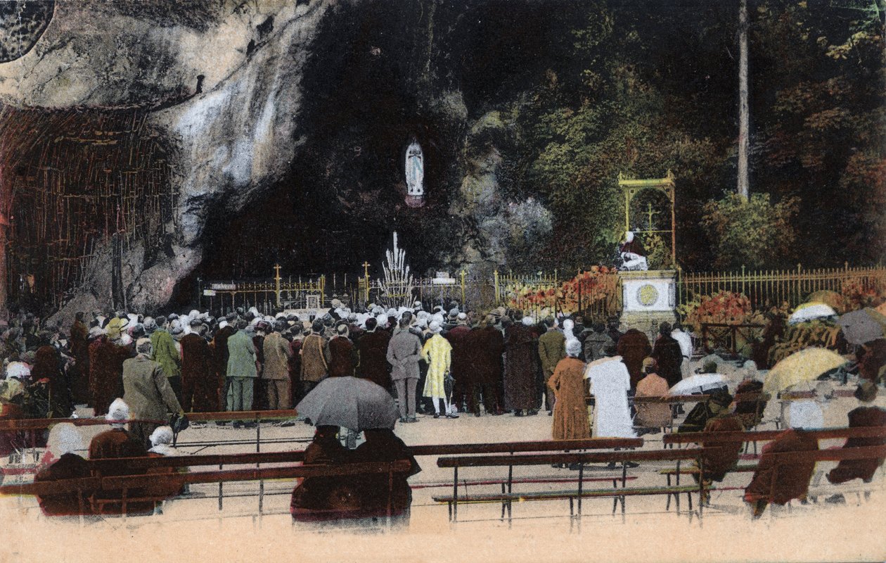 Hulen i Lourdes - Hautes Pyrenees (65) omkring 1900. af Anonymous Anonymous