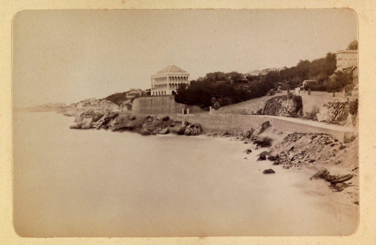 Byen Marseille og dens omgivelser omkring 1885 -1890: La route de la Corniche, Privat samling af Anonymous Anonymous