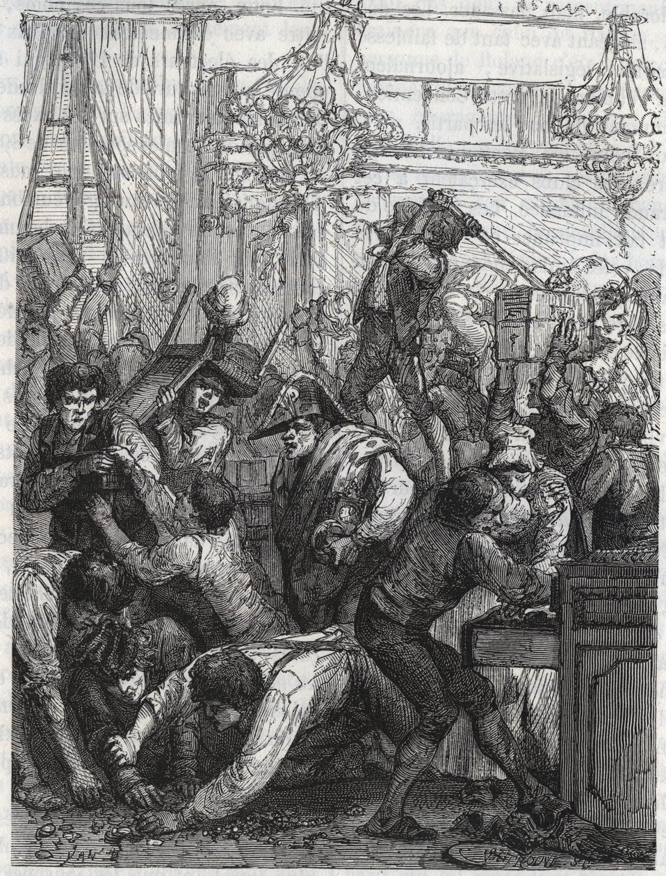 Tyveri af møbelvagten (nuværende Hotel de la Marine, Place de la Concorde) - Tyveri i ugen fra 11. til 17. september 1792 af et band bestilt af Paul Miette, fra en del af Diamonds, på hotel du Garde-Meuble de la Couronne, Paris, hvor t af Anonymous Anonymous
