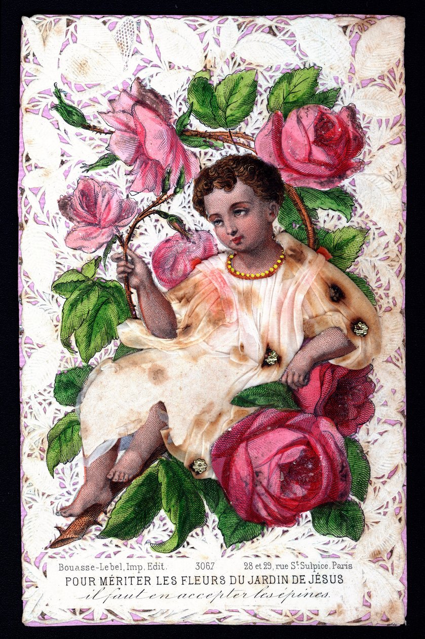 For at fortjene blomsterne i Jesu have må du acceptere tornene fra dem. Debut 20. århundrede. Privat samling af Anonymous Anonymous