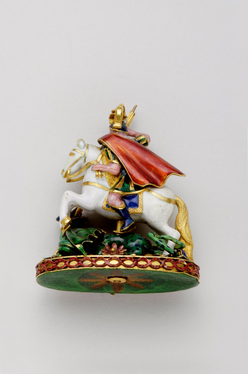 Storbritannien - Strømpebåndsordenen: Grand George - Omvendt - Slutningen af det 18. århundrede - Guld og Emaux - H 4,7 cm; B 4 cm; Vægt: 48 g - Privat samling af Anonymous Anonymous