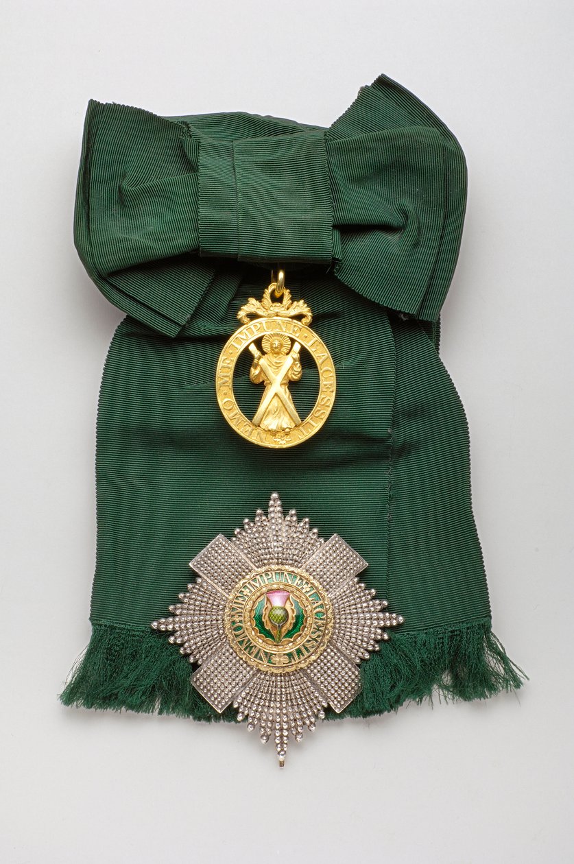 Storbritannien - Order of the Thistle - Top: Badge, receptpligtig model, lavet af John James Eddington (London) af Anonymous Anonymous