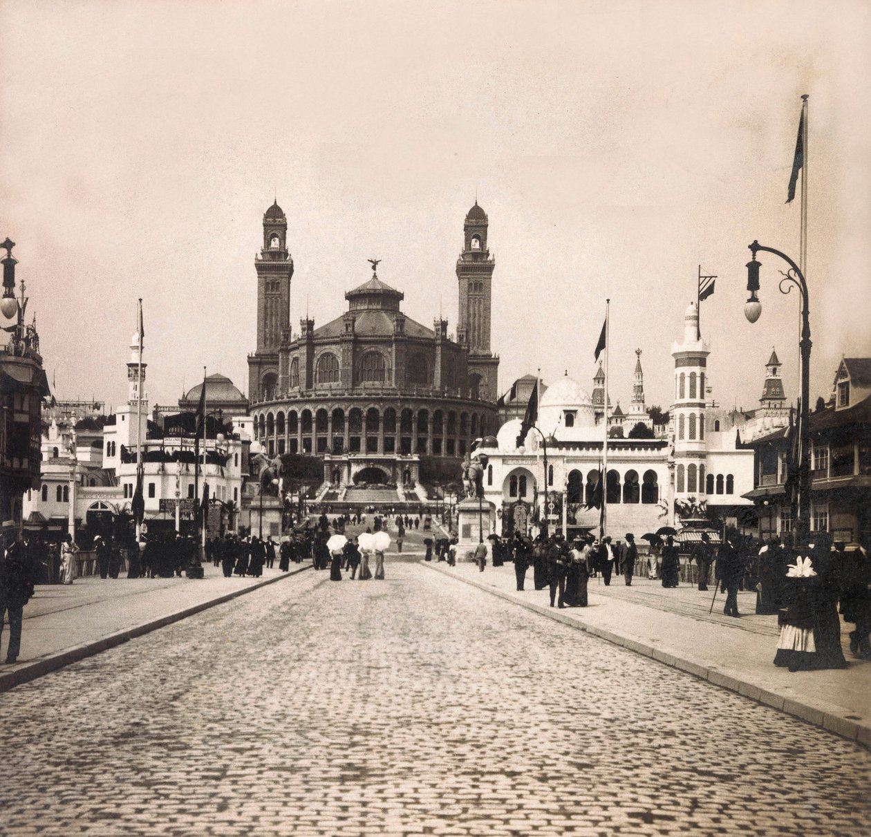 Universal Exposition of 1900 - Exposition Universelle de 1900 i Paris: Le Trocadero - privat samling af Anonymous Anonymous