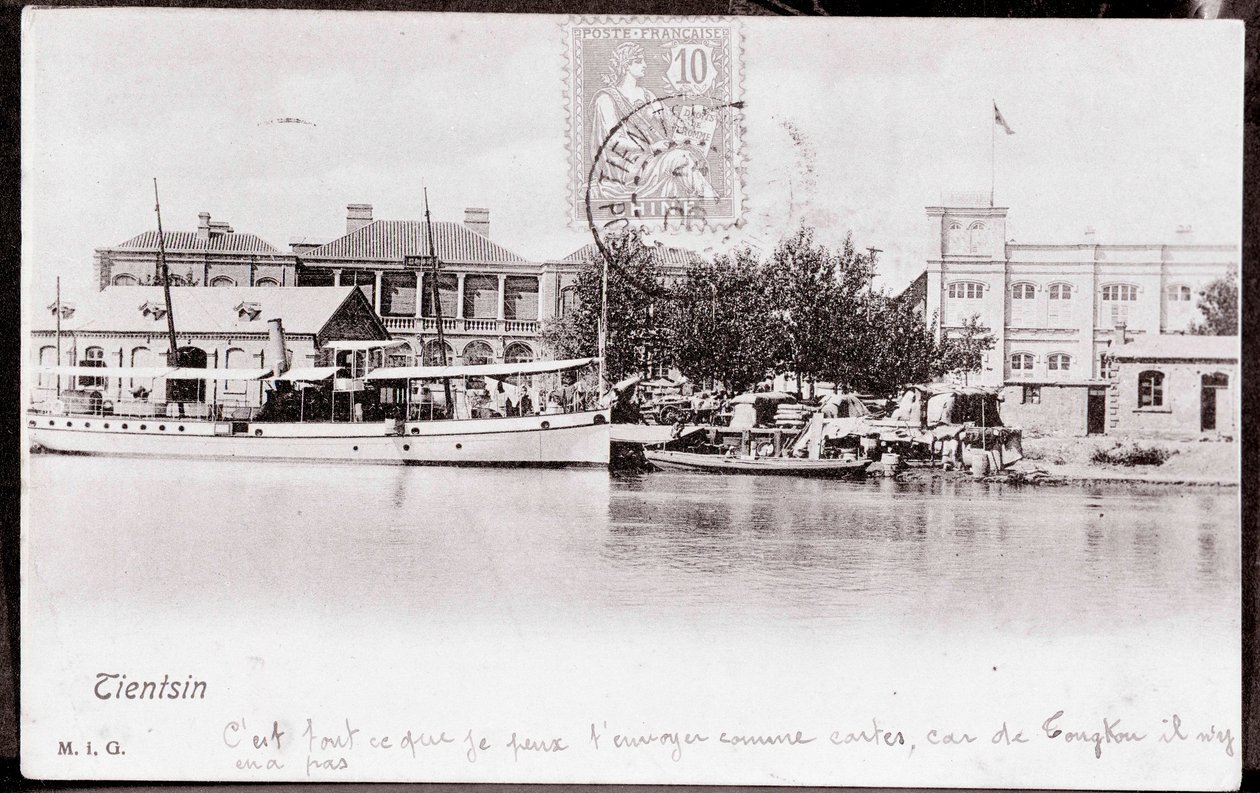 Udsigt over byen Tsien Tsin i Kina Fotografi fra 1906 - Privat samling af Anonymous Anonymous