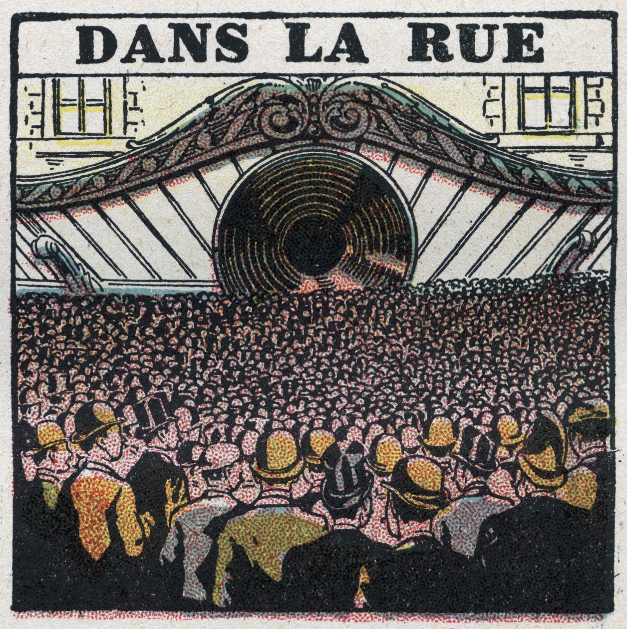 Trådløs telefoni: i byen. Anonym illustration af 1925. Privat samling. af Anonymous Anonymous