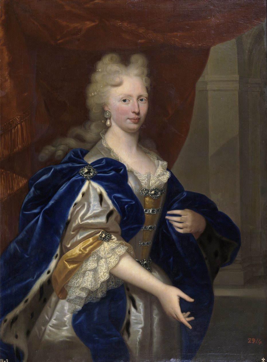 portræt af Maria Josef af Østrig (Mary Joseph Benedict Antonia Theresia Xaveria Filippinerne (1699-1757) Dronning af Polen - (Mary-Joseph af Østrig) (Mary Joseph af Østrig) - Portræt af Mary Joseph af Østrig af Anonymous af Anonymous Anonymous