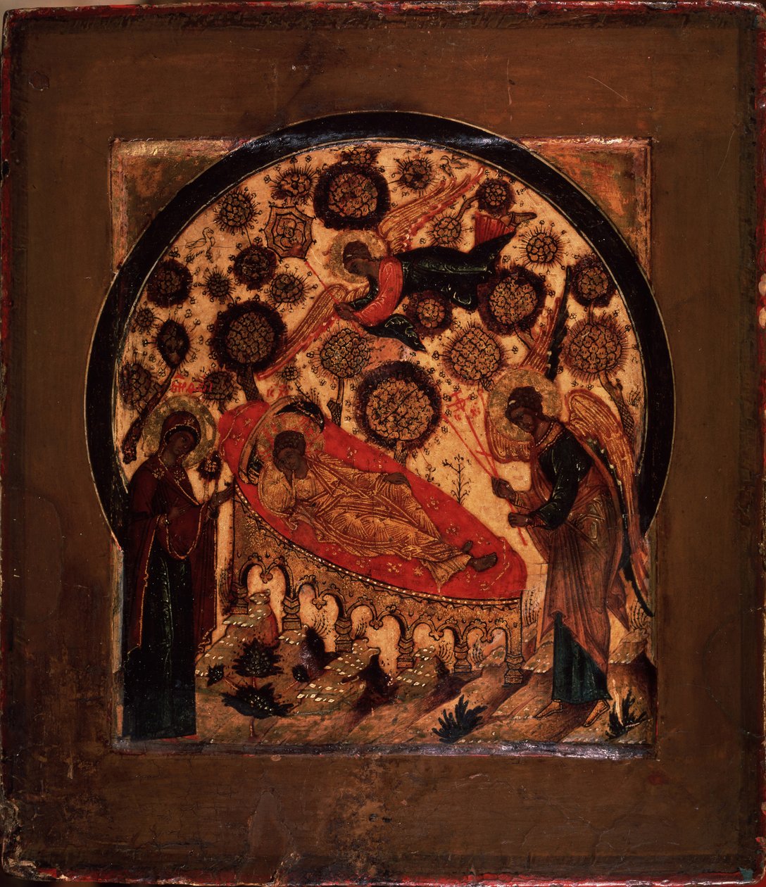 Kristus det aldrig-sovende øje, 1500-tallet af Anonymous Russian icon painter