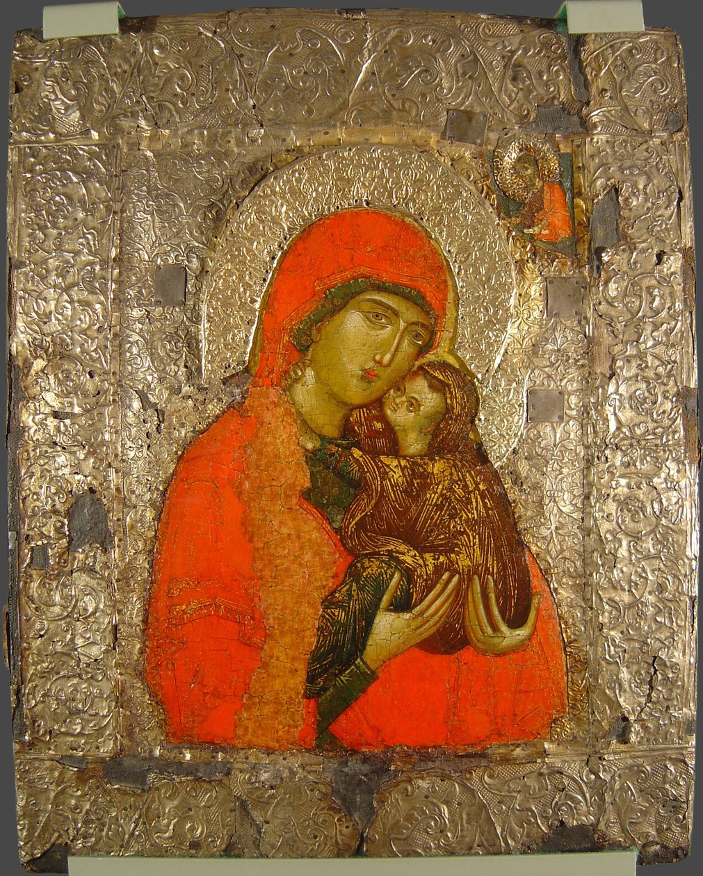 Sankt Anne og Maria som barn, 1300-tallet af Anonymous Russian icon painter