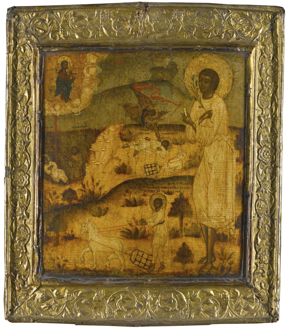 Sankt Artemius af Verkola, anden halvdel af det 17. århundrede af Anonymous Russian icon painter