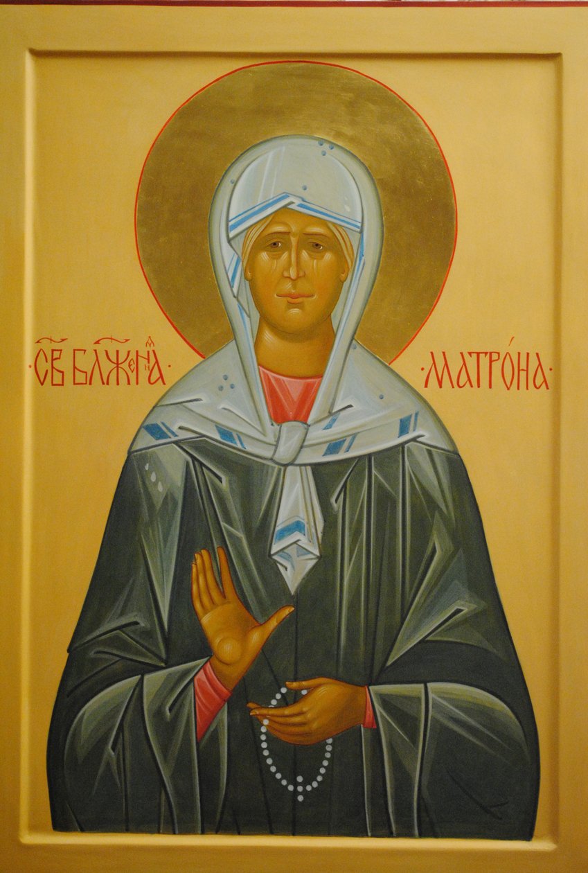 Sankt Matrona af Moskva, det 20. århundrede af Anonymous Russian icon painter