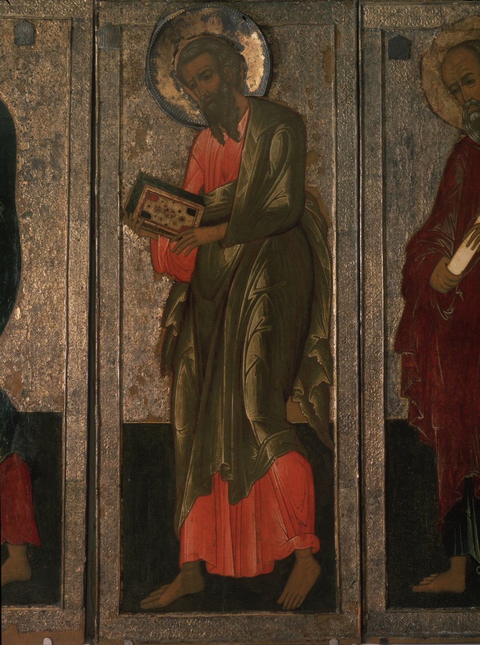 Sankt Matthæus apostlen fra Deesis-området, 1500-tallet af Anonymous Russian icon painter