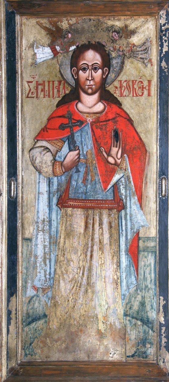Saint Paraskeva fredag, Airli 17tn pris. af Anonymous Russian icon painter