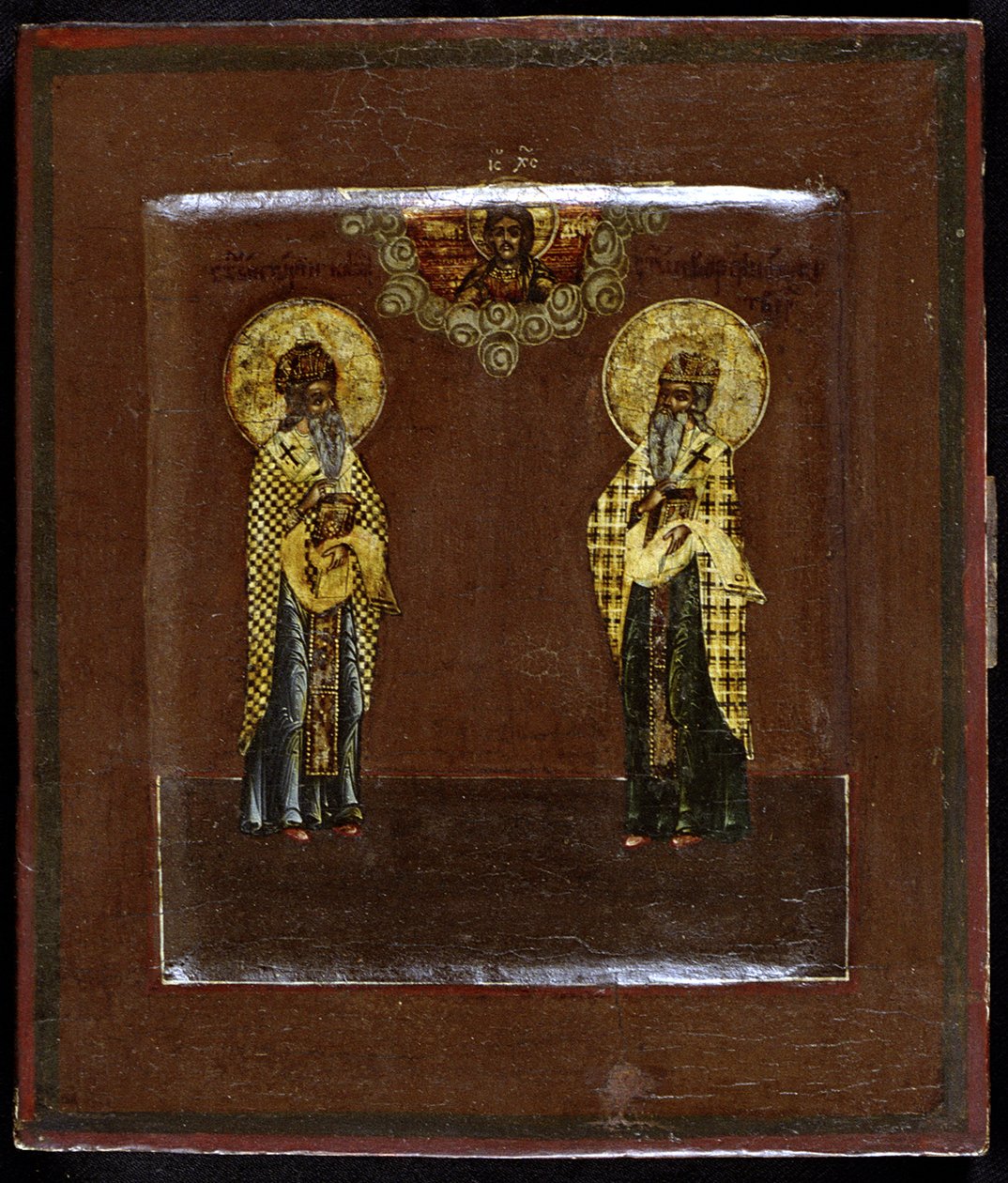 De hellige Gurias af Kazan og Varsonofius af Tver, 1600-tallet af Anonymous Russian icon painter