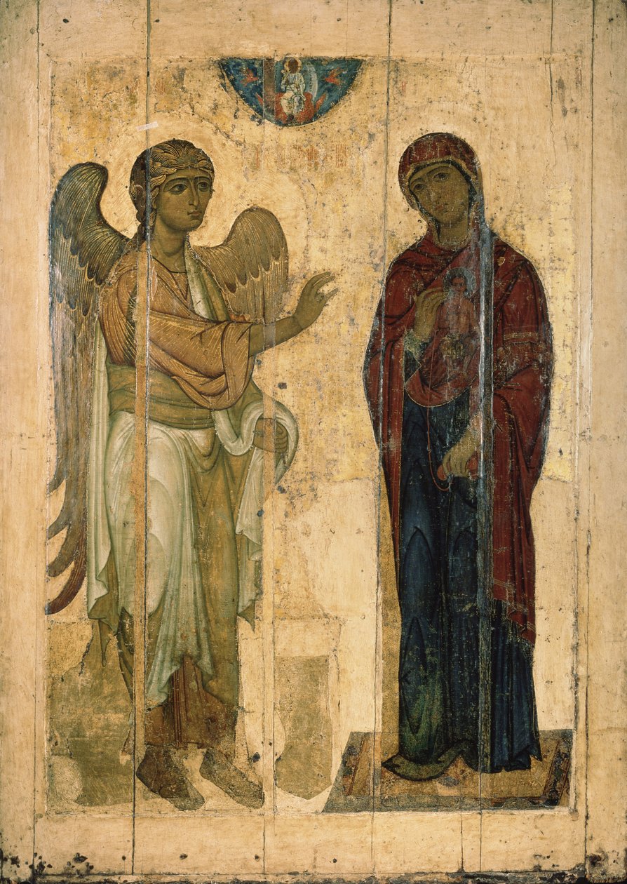 Bebudelsen af Ustyug, 1130-1140 af Anonymous Russian icon painter