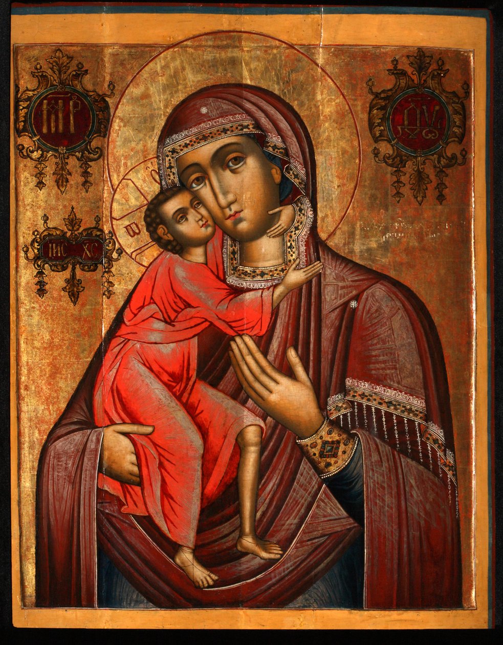 Feodorovskaya Guds Moder, 1600-tallet af Anonymous Russian icon painter