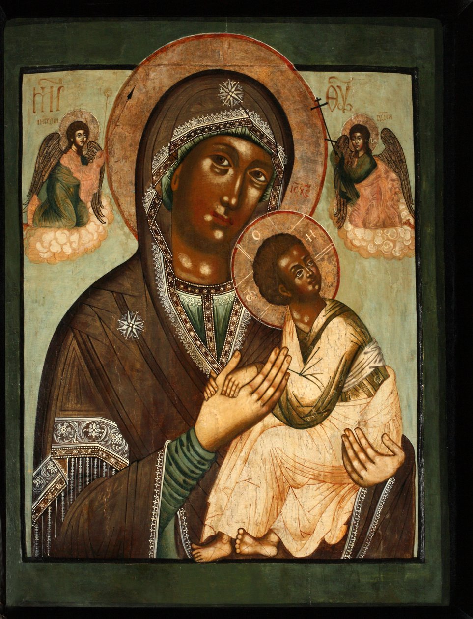 Passionens moder til Guds Strastnaya, 1600-tallet af Anonymous Russian icon painter