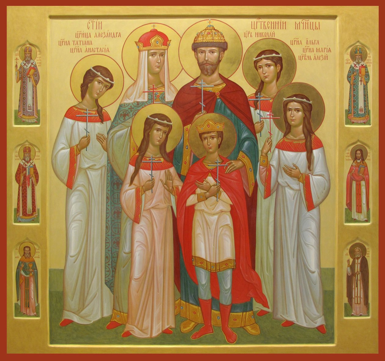 Den dræbte familie af zaren Nicholas II, 2004-2007 af Anonymous Russian icon painter