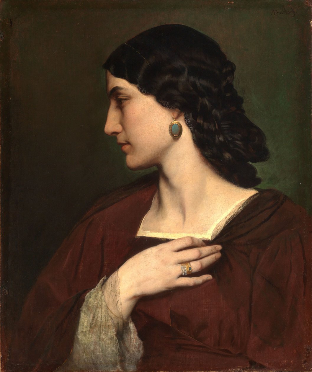 Portræt af Nanna Risi af Anselm Feuerbach
